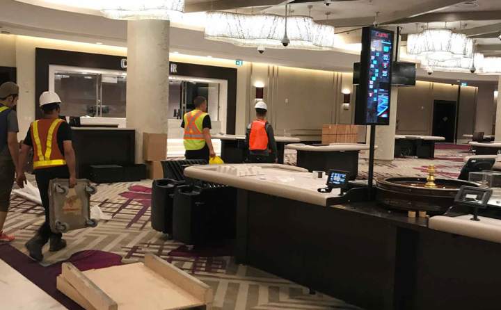 Our crew on an office install